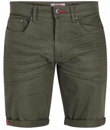 D555 Gilbert Stretch Shorts Khaki - Шорти - мъжки къси панталони големи размери