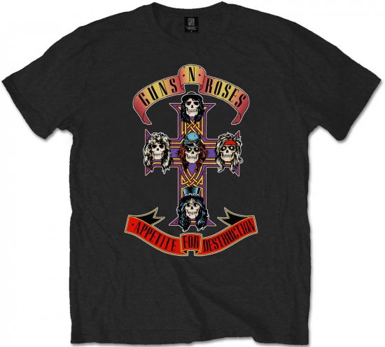 Guns N' Roses Appetite for Destruction T-shirt Black - Тениски - мъжки тениски големи размери