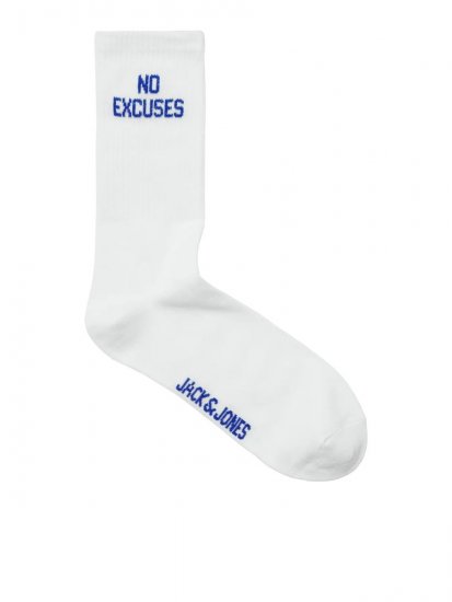 Jack & Jones Power Statements Тенис чорапи Бял 3-pack - Бельо & Бански шорти - Мъжко бельо големи размери