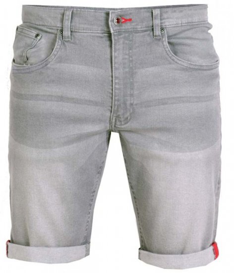 D555 Griffin Denim Shorts Grey - Шорти - мъжки къси панталони големи размери