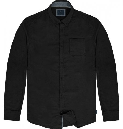 Double Outfitters GS-5225 Оксфорд риза Черно - Ризи - мъжки ризи големи размери
