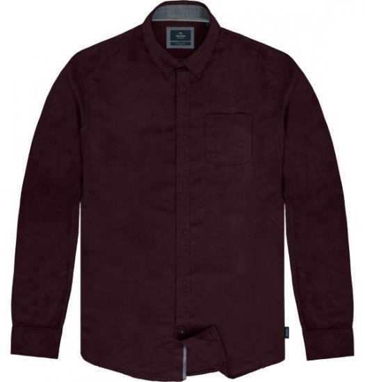 Double Outfitters GS-5225 Оксфорд риза Бордо - Ризи - мъжки ризи големи размери