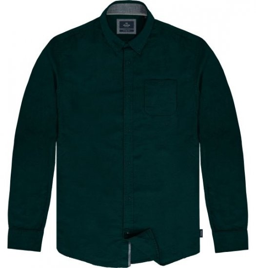 Double Outfitters GS-5225 Оксфорд риза Тъмнозелено - Ризи - мъжки ризи големи размери