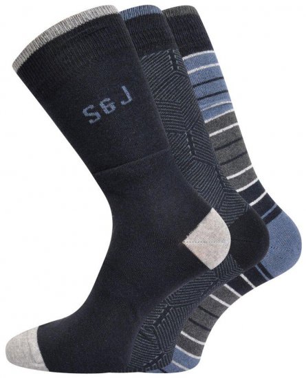 Smith & Jones Hessa 3-pack Socks (46-49) - Бельо & Бански шорти - Мъжко бельо големи размери
