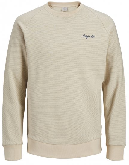 Jack & Jones Hide Sweatshirt Oatmeal - Суичъри & cуичъри с качулка - мъжки суичъри големи размери