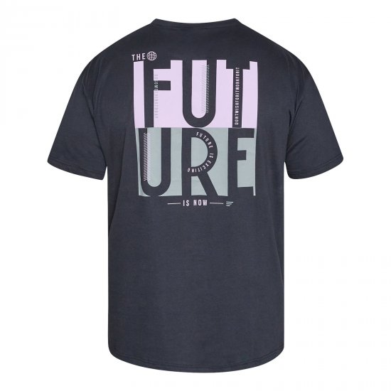 North Latitude T-Shirt With Back Print Черно - TALL T-shirts - Тениски за високи мъже