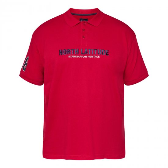 North Latitude Logo Polo Жълто/Оранжево - Поло тениски - мъжки тениски с яка големи размери