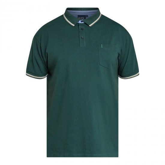 North Latitude Superflex Polo Зелено/каки - Поло тениски - мъжки тениски с яка големи размери