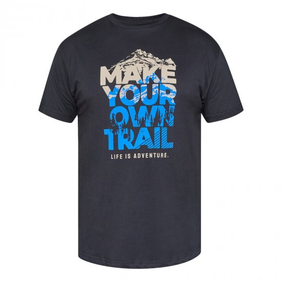 North Latitude Trail T-Shirt Черно - Тениски - мъжки тениски големи размери