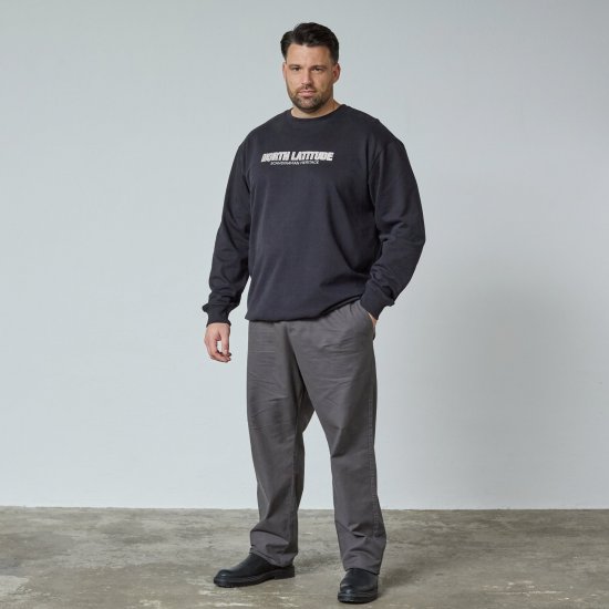 North Latitude Crewneck Sweatshirt Черно - TALL cуичъри - TALL суитшърти за високи мъже