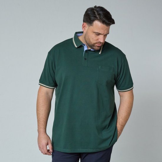North Latitude Superflex Polo Зелено/каки - Поло тениски - мъжки тениски с яка големи размери