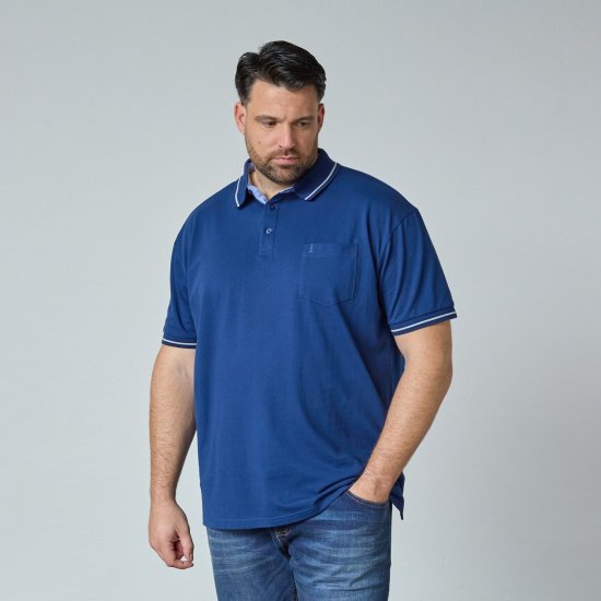 North Latitude Superflex Polo Синьо - Поло тениски - мъжки тениски с яка големи размери