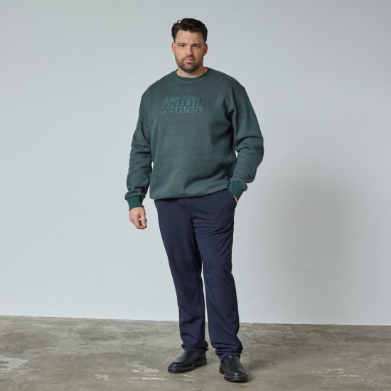 North Latitude Crewneck Logo Sweat Зелено/каки - TALL cуичъри - TALL суитшърти за високи мъже