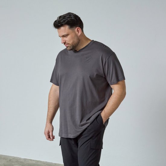 North Latitude Alpine Club T-Shirt Сиво/Въглен - Тениски - мъжки тениски големи размери