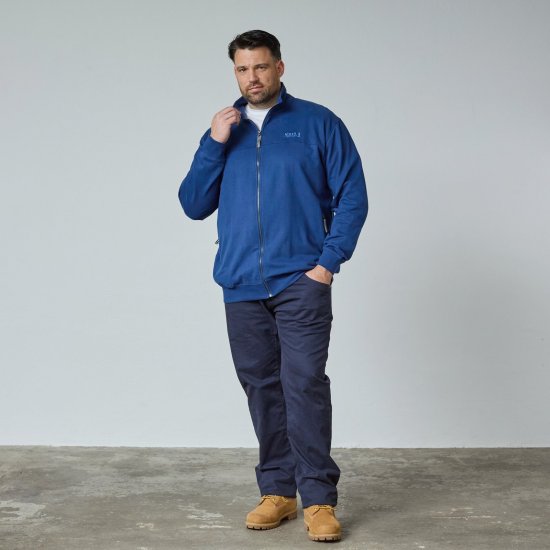 North Latitude Sweat Cardigan Синьо - TALL cуичъри - TALL суитшърти за високи мъже