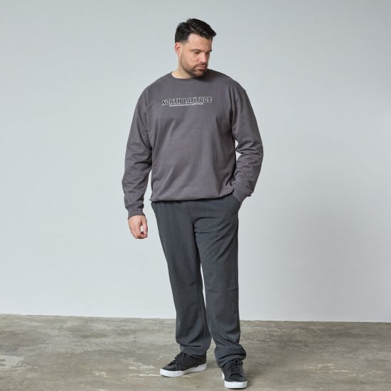 North Latitude Crewneck Sweatshirt Сиво/Въглен - TALL cуичъри - TALL суитшърти за високи мъже
