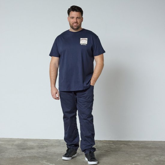 North Latitude T-Shirt With Print Нейви - TALL T-shirts - Тениски за високи мъже