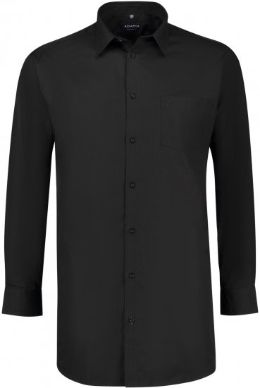 Adamo John Comfort Fit Long Sleeve shirt Black - Ризи - мъжки ризи големи размери