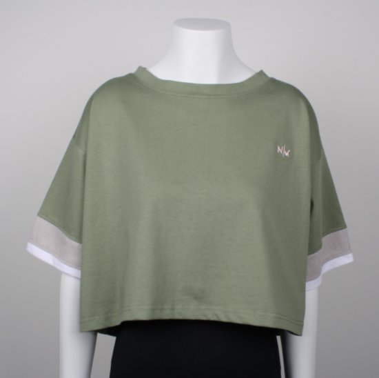 Nora Mikken AGNES Crop Top Green - Тениски - 