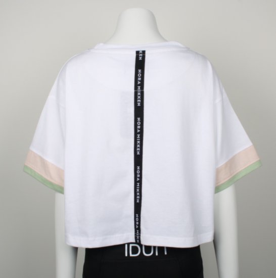 Nora Mikken AGNES Crop Top White - Тениски - 