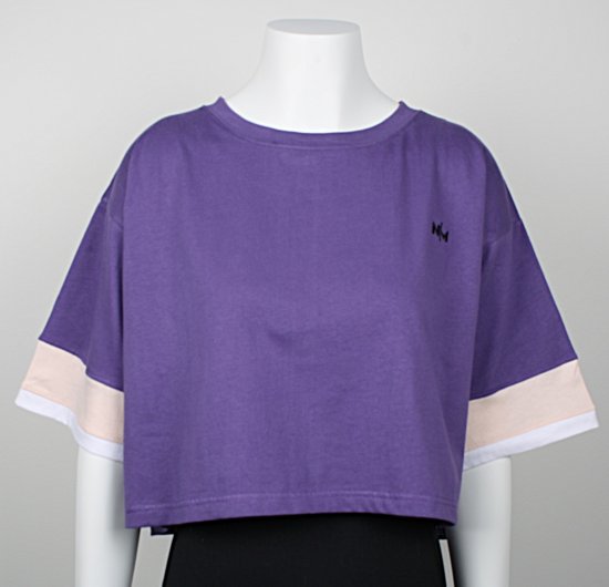Nora Mikken AGNES Crop Top Purple - Тениски - 