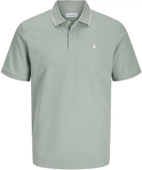 Jack & Jones AUSTIN CLASSIC Polo Iceberg Green - Поло тениски - мъжки тениски с яка големи размери