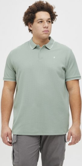 Jack & Jones AUSTIN CLASSIC Polo Iceberg Green - Поло тениски - мъжки тениски с яка големи размери