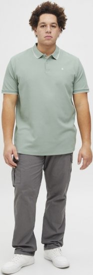 Jack & Jones AUSTIN CLASSIC Polo Iceberg Green - Поло тениски - мъжки тениски с яка големи размери