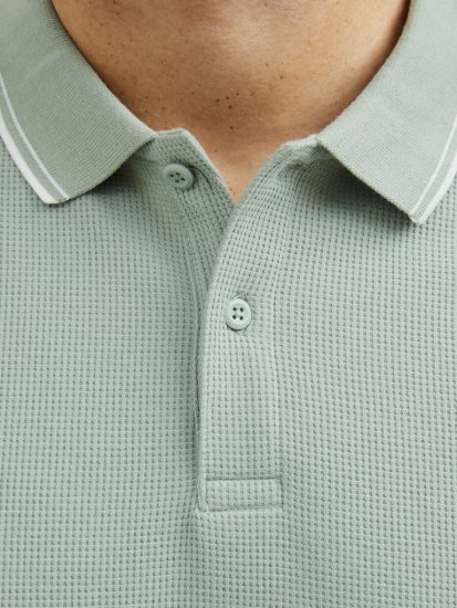 Jack & Jones AUSTIN CLASSIC Polo Iceberg Green - Поло тениски - мъжки тениски с яка големи размери