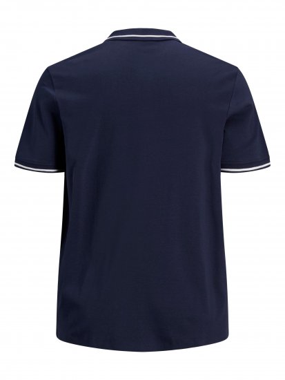 Jack & Jones Jersey Polo Navy - Поло тениски - мъжки тениски с яка големи размери