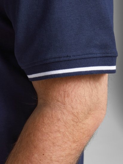 Jack & Jones Jersey Polo Navy - Поло тениски - мъжки тениски с яка големи размери