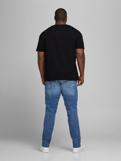 Jack & Jones Elogo T-Shirt Black - Тениски - мъжки тениски големи размери