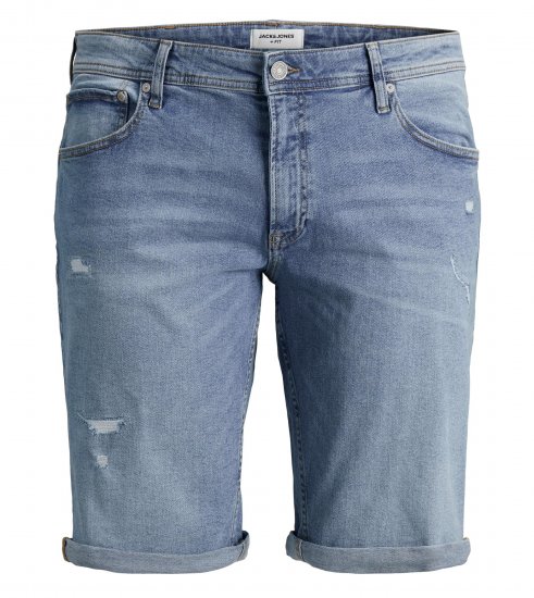 Jack & Jones Rick 5 Pocket Shorts Blue denim - Шорти - мъжки къси панталони големи размери