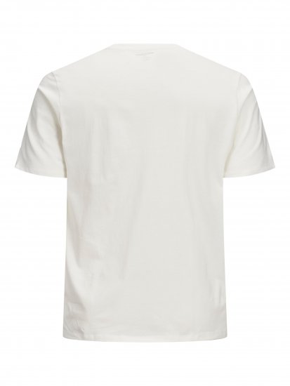 Jack & Jones Elogo T-Shirt White - Тениски - мъжки тениски големи размери