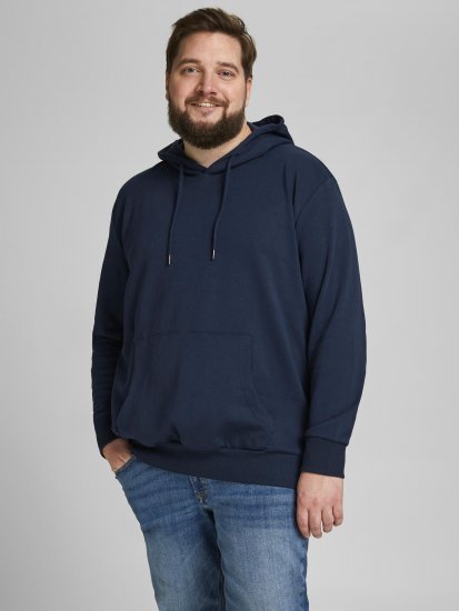 Jack & Jones Basic Sweat Hood Navy Blazer - Суичъри & cуичъри с качулка - мъжки суичъри големи размери