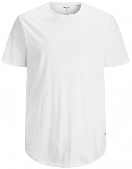 Jack & Jones NOA Crew Neck T-shirt White - Тениски - мъжки тениски големи размери