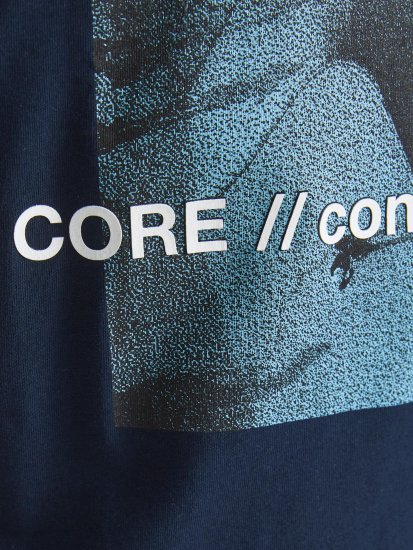 Jack & Jones Jump T-shirt Navy - Тениски - мъжки тениски големи размери