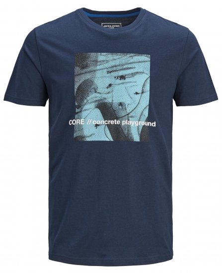 Jack & Jones Jump T-shirt Navy - Тениски - мъжки тениски големи размери