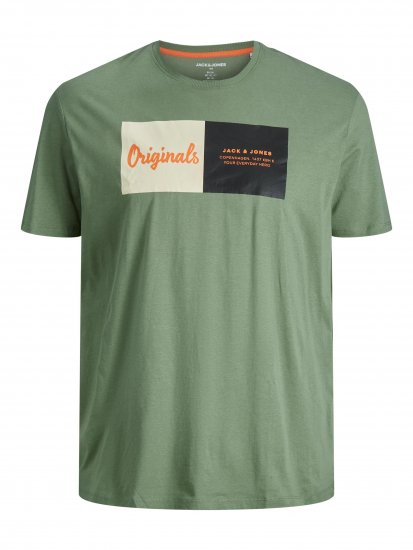 Jack & Jones Joshua T-shirt Sea Spray - Тениски - мъжки тениски големи размери