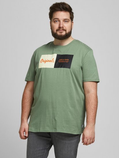 Jack & Jones Joshua T-shirt Sea Spray - Тениски - мъжки тениски големи размери
