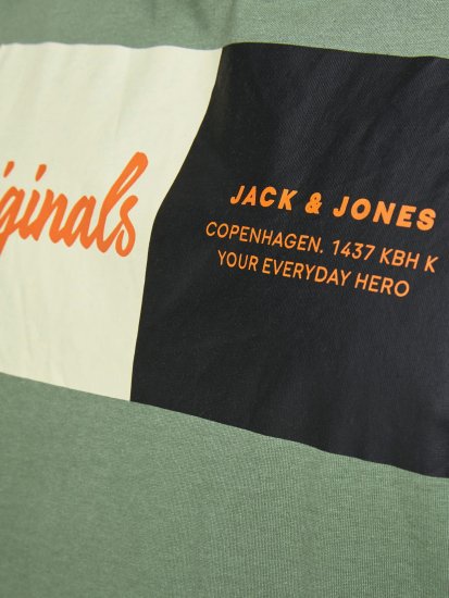 Jack & Jones Joshua T-shirt Sea Spray - Тениски - мъжки тениски големи размери