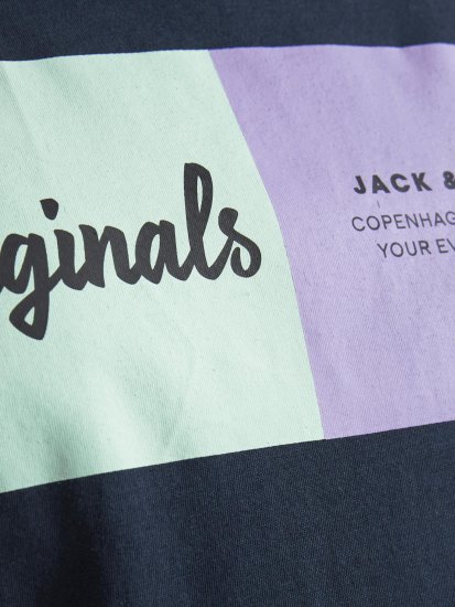 Jack & Jones Joshua T-shirt Navy - Тениски - мъжки тениски големи размери