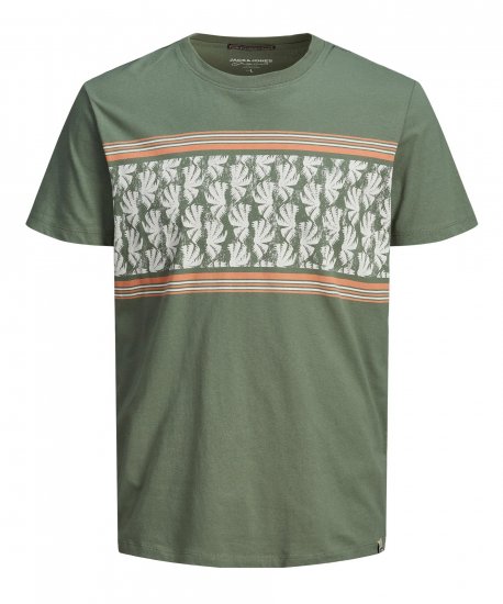 Jack & Jones Sunnys Tee Sea Spray - Тениски - мъжки тениски големи размери