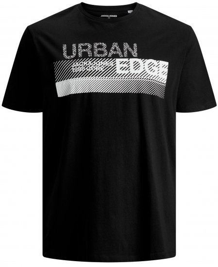 Jack & Jones Booster T-shirt Black - Тениски - мъжки тениски големи размери