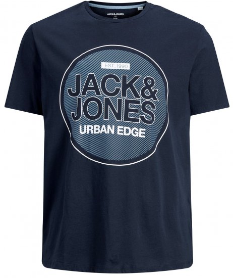 Jack & Jones Booster T-shirt Navy - Тениски - мъжки тениски големи размери