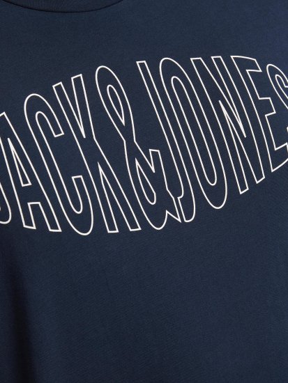 Jack & Jones Preston Crew Neck T-Shirt Navy - Тениски - мъжки тениски големи размери