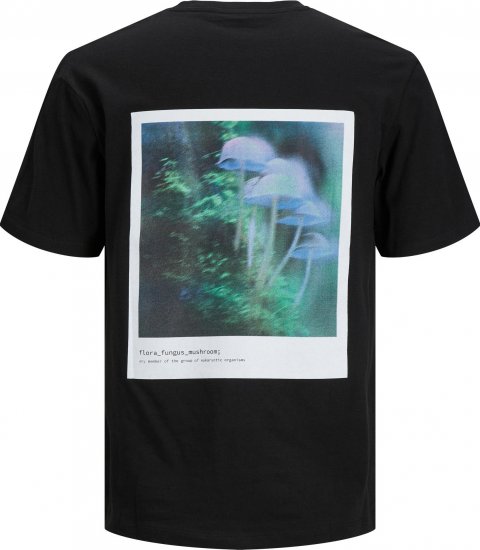 Jack & Jones JCOEDITION BERLIN T-Shirt Black - Тениски - мъжки тениски големи размери