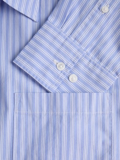 Jack & Jones Cody Poplin Long Sleeve Shirt Windsurfer - Ризи - мъжки ризи големи размери