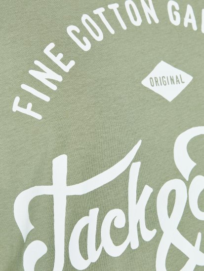 Jack & Jones JJERAFA TEE Light Green - Тениски - мъжки тениски големи размери