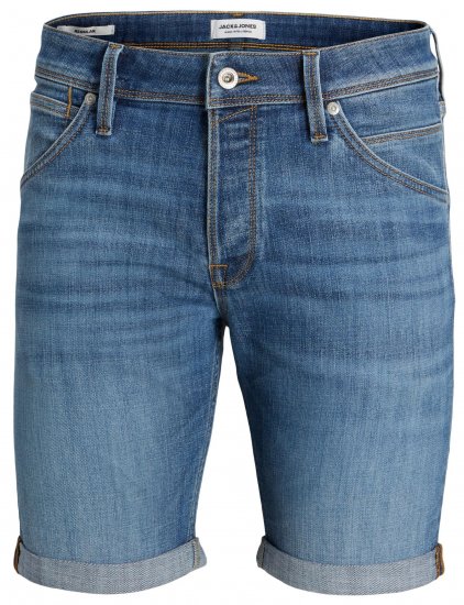 Jack & Jones JJIRICK JJFOX Shorts Blue Denim - Шорти - мъжки къси панталони големи размери